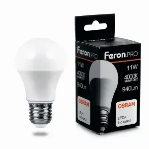 Feron Лампа светодиодная LB-1011 11W E27 4000К 10 шт