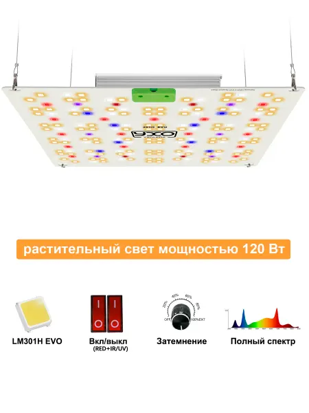AIAURORA Samsung lm301h evo 120 Вт Фитолампа для растений Подвесная