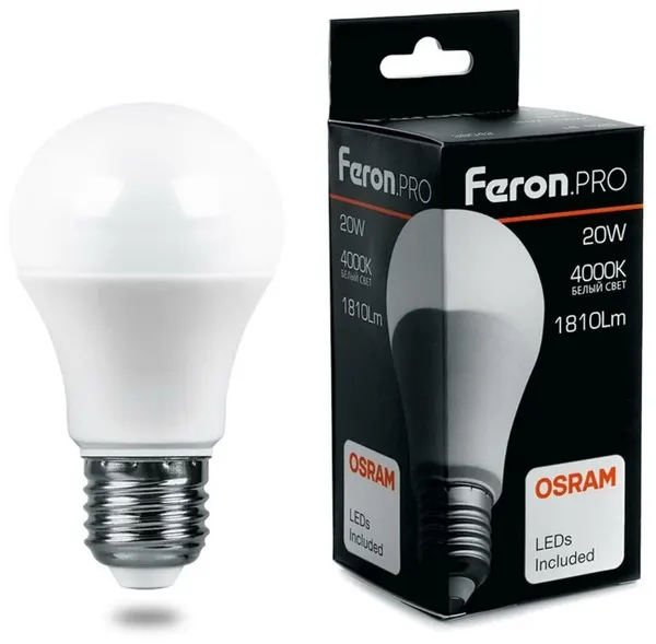 Feron Лампа светодиодная LB-1017 17W E27 4000К 5 шт
