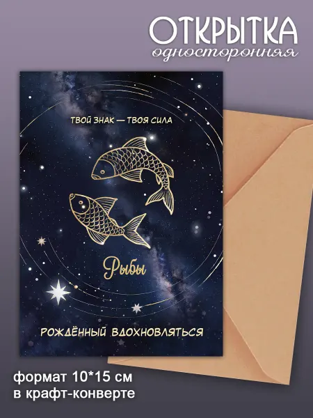 Открытки знаки зодиака Рыбы