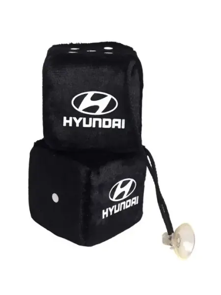 LogoAuto Кубики в салон ХЕНДАЙ HYUNDAY черные 8х8 см