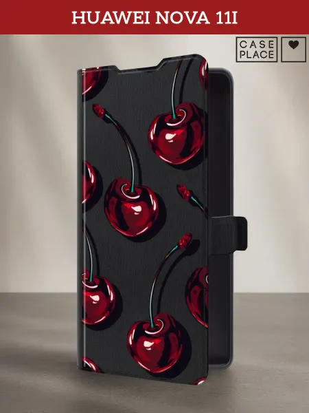 Huawei Чехол-книжка на Nova 11i с вишней
