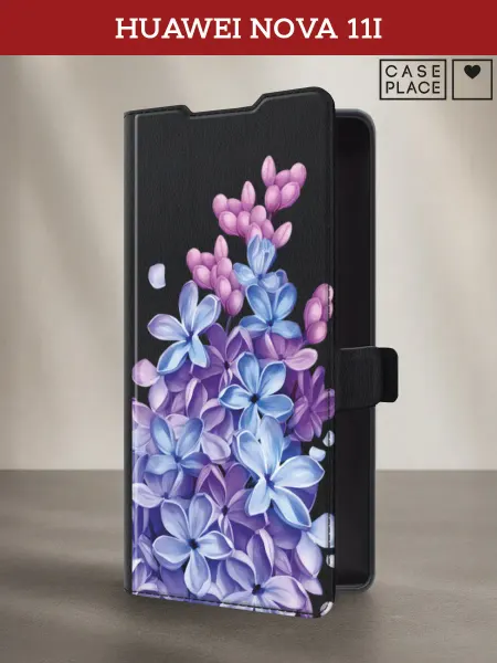 Huawei Чехол-книжка на Nova 11i с цветочками