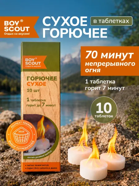 Boyscout Сухое горючее в таблетках 10 шт