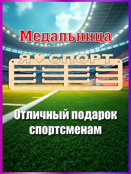 Eco-product Спортивная медальница Я люблю спорт