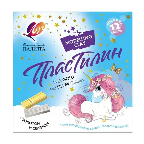 Пластилин Луч "Волшебная палитра" 12 цветов