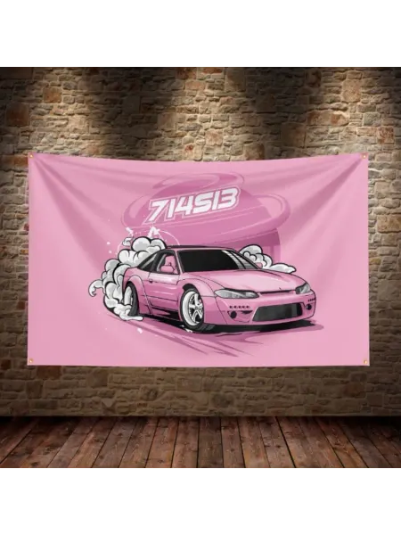 RoniCroker Флаг плакат баннер JDM Nissan Silvia S15 Ниссан Сильвия