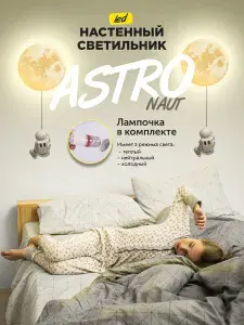 Настенный светильник бра Астронавт Космонавт