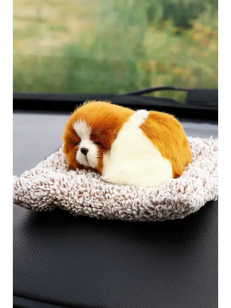 Сималенд Игрушка, собака на подушке бело рыжая