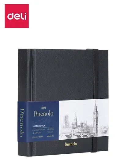 Блокнот для скетчинга 12*12см 40л 160гр EC285 Deli, 285-EC