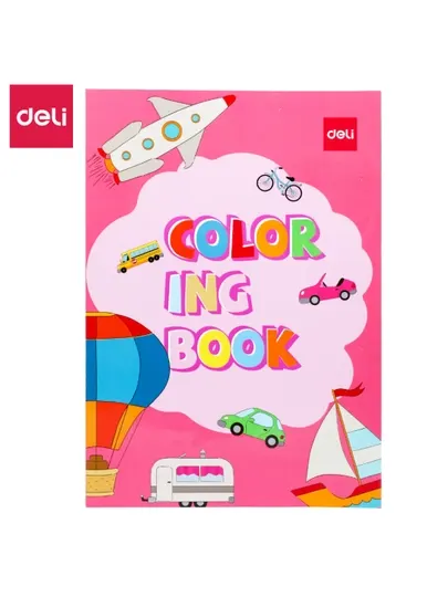 Раскраска Deli EN048 Living Goods Pink, 12 листов, 120 г/м², 210 * 180 мм