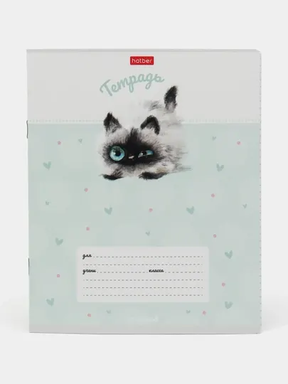 Тетрадь, 12 листов, А5, в клетку "Кошарики" 12Т5В1 q0000018168
