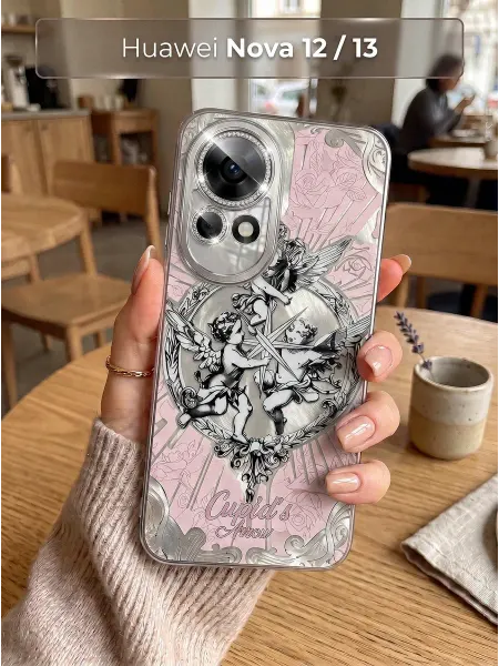 РИНОФОН Чехол с принтом Купидоны на Huawei Nova 12, Huawei Nova 13