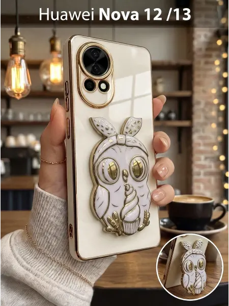РИНОФОН Чехол подставка с попсокет на Huawei Nova 12, Huawei Nova 13