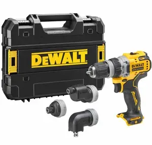 Аккумуляторная дрель-шуруповерт DEWALT DCD703NT, 12 В, 58 Нм, 1500 об/мин, с набором насадок, без АКБ и ЗУ, в кейсе TSTAK