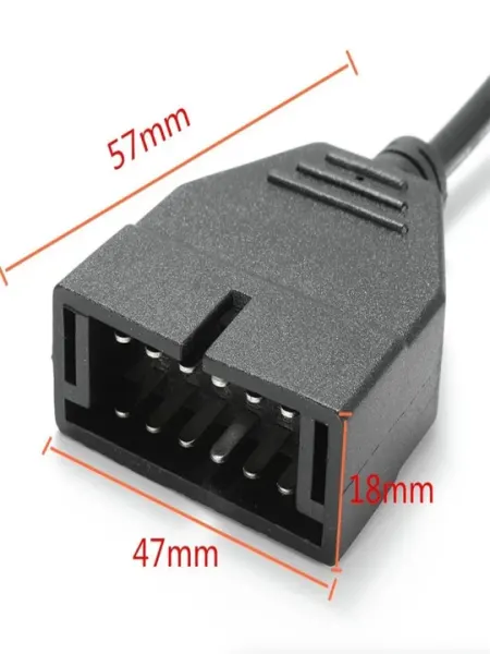 Адаптер диагностический переходник OBD2 16 pin GM 12 pin, переходник для автосканера