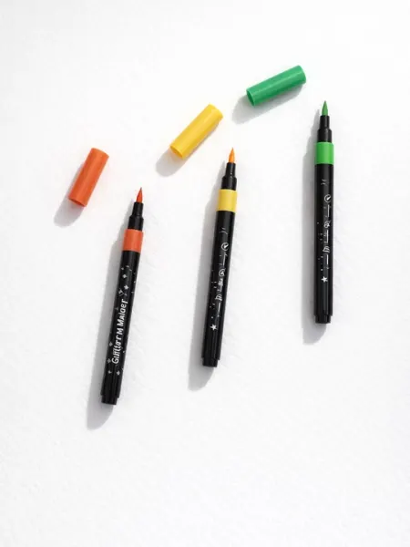 Фломастеры Glitter Marker Huilexing 168, 12 цветов