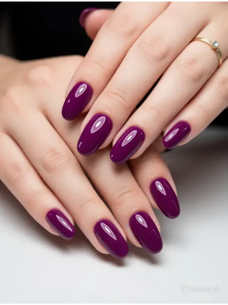 CRISTINANAILS Гель лак для ногтей фиолетово-баклажанный цвета