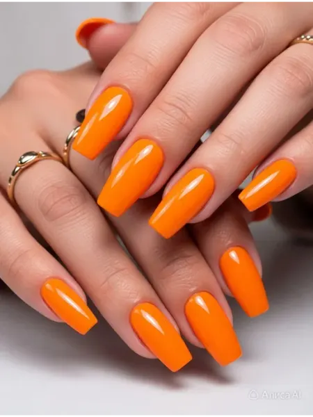 CRISTINANAILS Гель лак для ногтей ярко оранжевого цвета New Neon 10