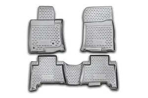 Коврики в салон TOYOTA Land Cruiser Prado, 5 мест, 12/ 2009-2013, 4 шт. (полиуретан)Light Series