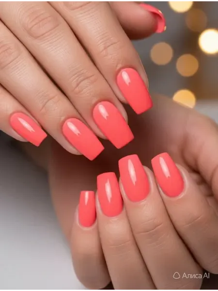 CRISTINANAILS Гель лак для ногтей ярко-коралловый цвет New Neon 19