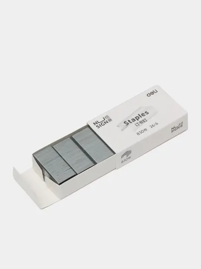 Мини-степлер полупрозрачный Nusing Deli NS083F, Оранжевый, 24/6 26/6, на 12 листов