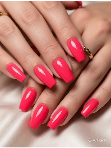 CRISTINANAILS Гель лак для ногтей ярко-розового цвета New Neon 21