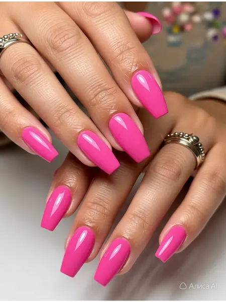 CRISTINANAILS Гель лак для ногтей розовая фуксия цвет New Neon 22