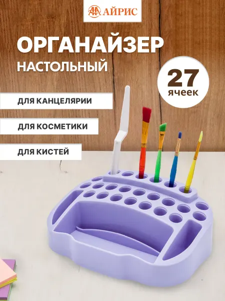 АЙРИС Органайзер для канцелярии, 25x9x15 см