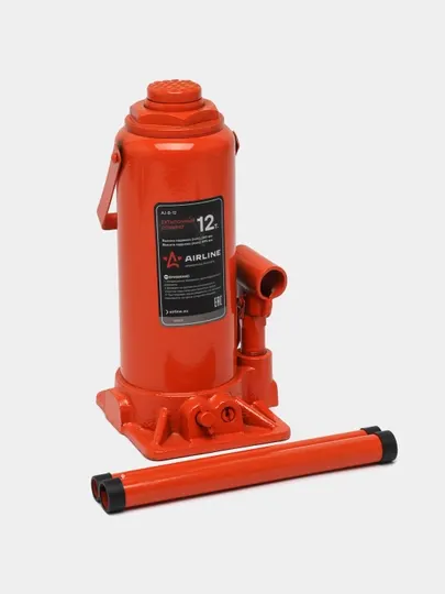 Домкрат бутылочный 12 т PRO MIN - 260 мм, MAX - 495 мм, AJ-B-12