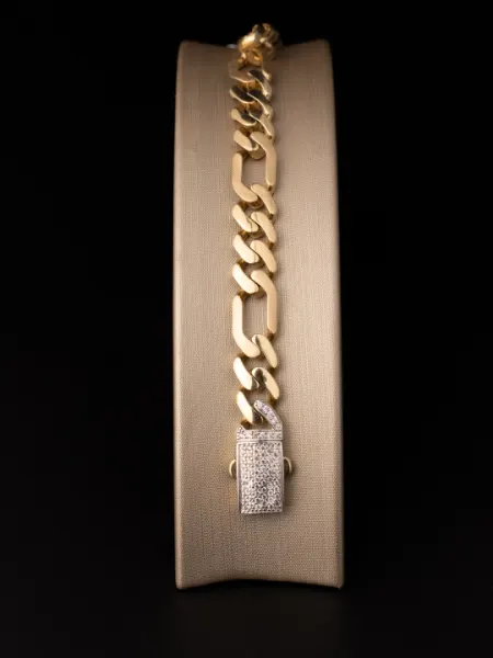 Золотой браслет LUXURY DIAMOND, классическое плетение, 12,28 г, размер 18–21