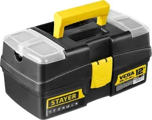 Пластиковый ящик STAYER VEGA-12, 290x170x140 мм, (12"), инструментальный, практичный, надежный
