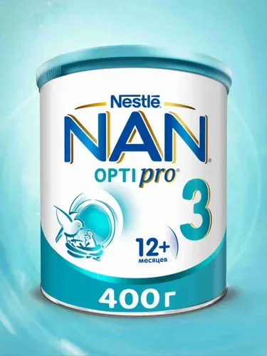 Молочко детское NAN 3 Optipro с 12 месяцев, 400г