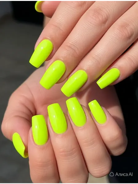 CRISTINANAILS Гель лак для ногтей неоновый-желтый цвет New Neon 31