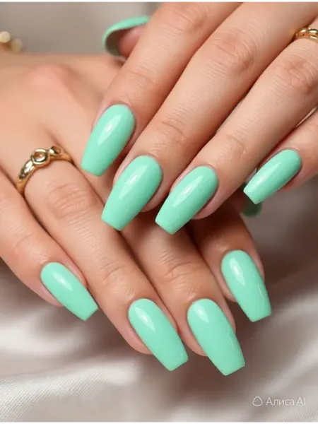 CRISTINANAILS Гель лак для ногтей мятного цвета New Neon 34