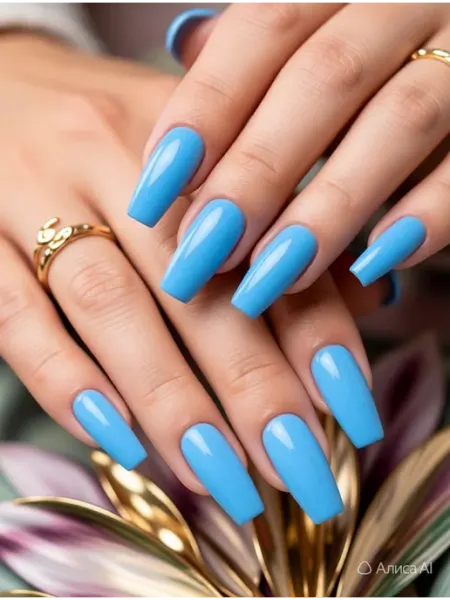 CRISTINANAILS Гель лак для ногтей небесно-голубого цвета New Neon 37