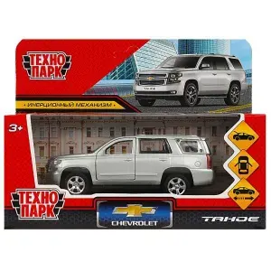 Модель металлическая 12 см, Машина Chevrolet Tahoe, серебристый, 3+