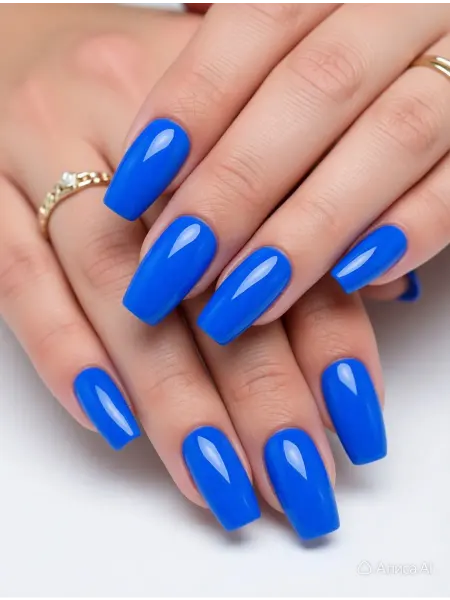 CRISTINANAILS Гель лак для ногтей синий ультрамарин цвет New Neon 41