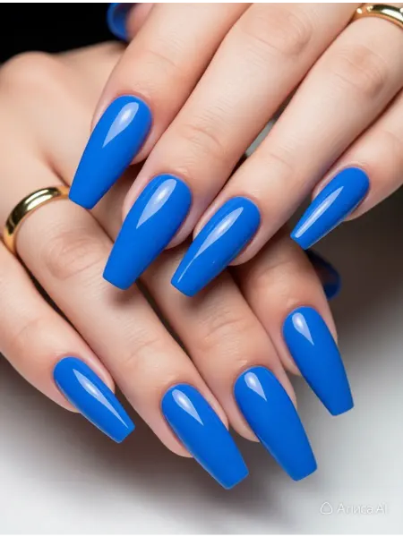 CRISTINANAILS Гель лак для ногтей насыщенный синий цвет New Neon 42