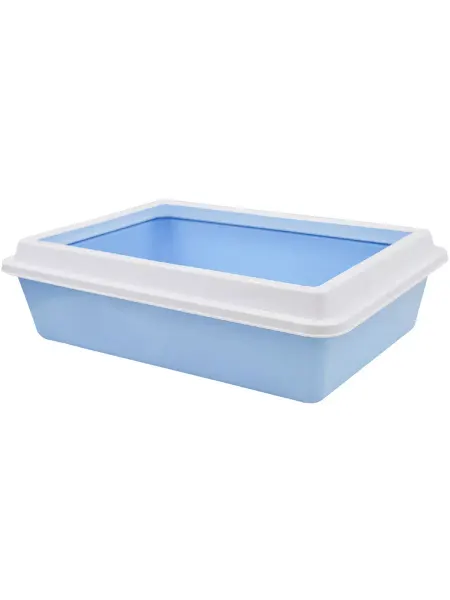 ZOOEXPRESS Туалет лоток с рамкой Lux для кошек и котят 40 х 30 х 12 см