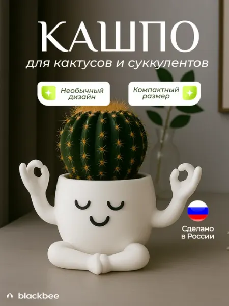 Blackbee Горшок для цветов кактусов и суккулентов