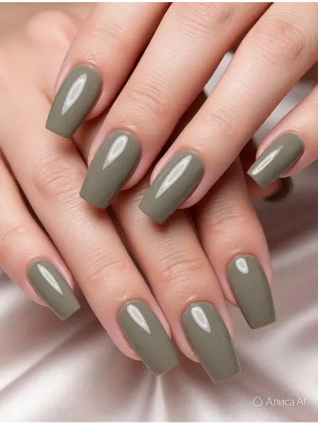 CRISTINANAILS Гель лак для ногтей оливкового цвета