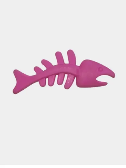 Игрушка для собак Tatrapet Dental Gum, косточка рыбка резиновая, 12.5 см
