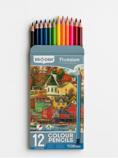 Цветные карандаши Braden 5061-12, 12 цветов