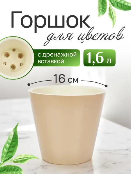 УютДом-Сити Горшок для цветов InGreen London с кашпо