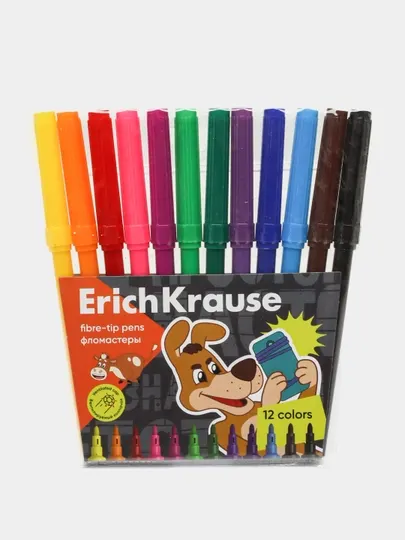 Фломастеры ErichKrause Простоквашино, 12 цветов, 61065 q0000052764