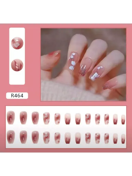 NailsTOP Ногти накладные с дизайном и клеем