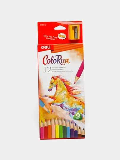 Цветные карандаши 12 цв 8175 мм Deli EC132-12