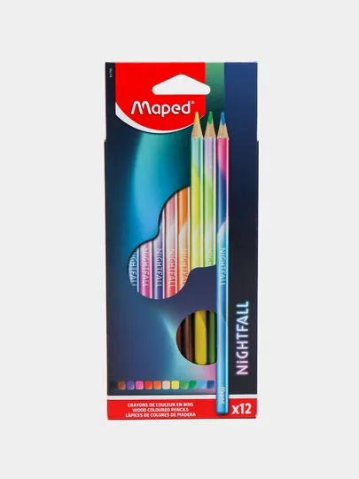 Цветные карандаши Maped NightFall, 12 цветов 831700 q0000017115