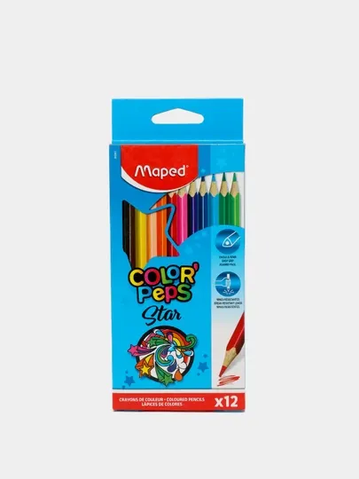 Цветные карандаши Maped Color'Peps, 12 цветов, 832062 q0000000548
